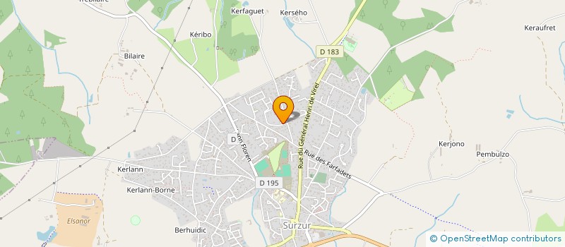 localisation de l'entreprise MONSIEUR THIERRY HONNART  SURZUR