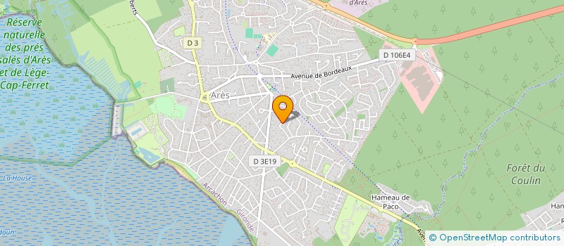 localisation de l'entreprise MONSIEUR THIERRY HONORE  ARES