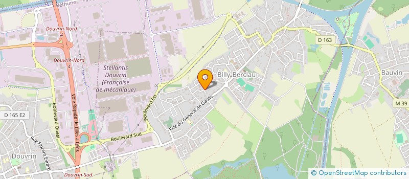 localisation de l'entreprise MONSIEUR THIERRY HOORENS  BILLY-BERCLAU