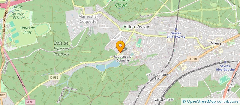 localisation de l'entreprise MONSIEUR THIERRY HOUARI  VILLE-D'AVRAY