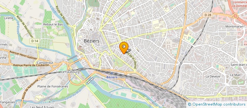 localisation de l'entreprise MONSIEUR THIERRY HOURANTIER  BEZIERS