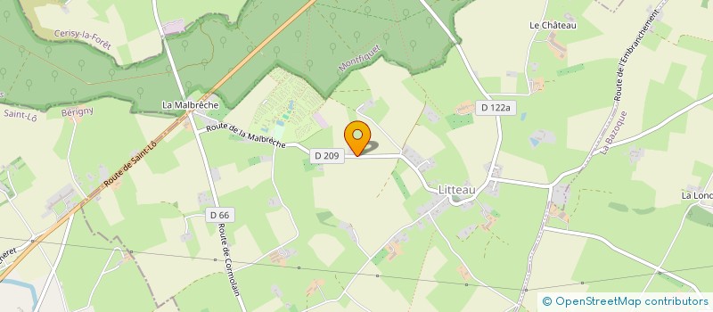 localisation de l'entreprise MONSIEUR THIERRY HUBERT  LITTEAU