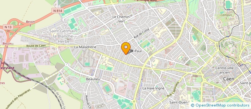 localisation de l'entreprise MONSIEUR THIERRY HUCHET à CAEN
