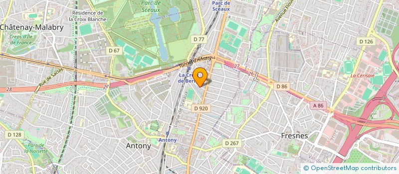 localisation de l'entreprise MONSIEUR THIERRY HUDEBINE à ANTONY