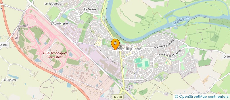 localisation de l'entreprise MONSIEUR THIERRY HUGUENIN  MONTREUIL-JUIGNE