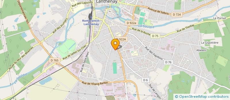 localisation de l'entreprise MONSIEUR THIERRY HUJEUX  ROMORANTIN-LANTHENAY