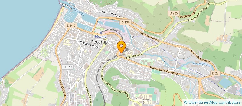 localisation de l'entreprise MONSIEUR THIERRY HUTTE  FECAMP