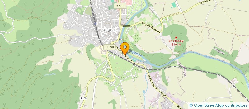 localisation de l'entreprise MONSIEUR THIERRY IVARS  LANGEAC