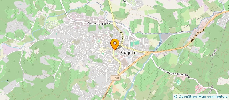 localisation de l'entreprise MONSIEUR THIERRY IZZO  COGOLIN