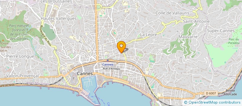 localisation de l'entreprise MONSIEUR THIERRY JACQUELINE-GERMAIN à CANNES