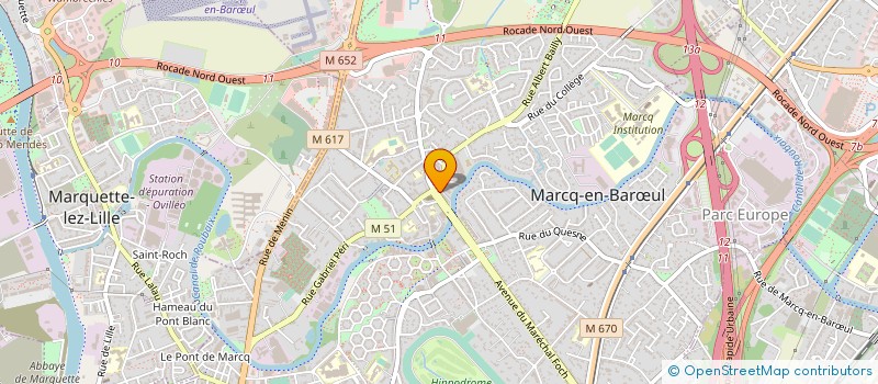 localisation de l'entreprise MONSIEUR THIERRY JACQUEMART à MARCQ-EN-BARŒUL