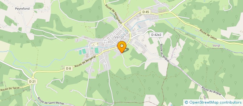 localisation de l'entreprise MONSIEUR THIERRY JACQUESON  VERGT