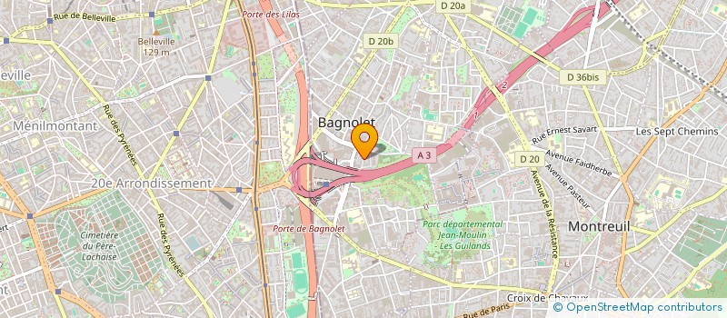 localisation de l'entreprise MONSIEUR THIERRY JACQUET à BAGNOLET