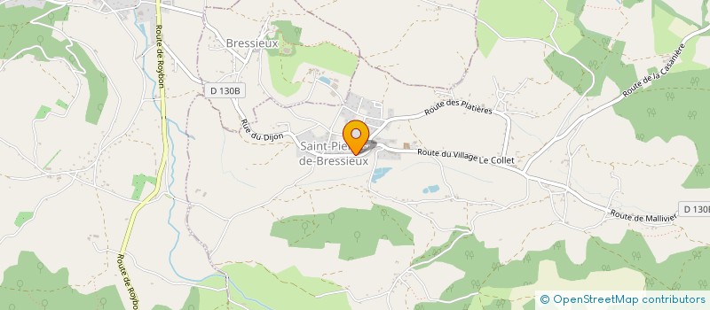 localisation de l'entreprise MONSIEUR THIERRY JACQUET à SAINT-PIERRE-DE-BRESSIEUX