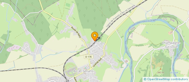 localisation de l'entreprise MONSIEUR THIERRY JACQUIER  ARC-ET-SENANS