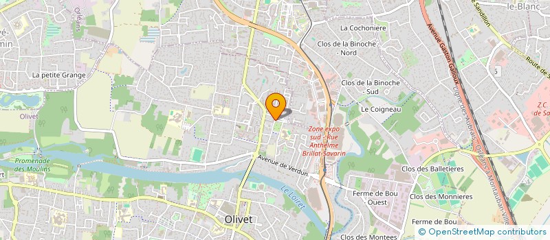 localisation de l'entreprise MONSIEUR THIERRY JACQUIN DE MARGERIE à OLIVET
