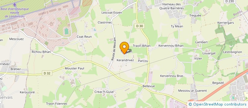 localisation de l'entreprise MONSIEUR THIERRY JAMARD  BODILIS