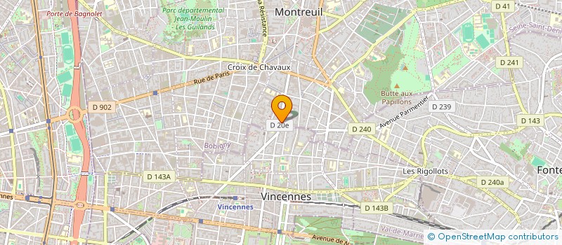 localisation de l'entreprise MONSIEUR THIERRY JAMARD à MONTREUIL