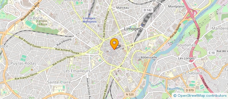 localisation de l'entreprise MONSIEUR THIERRY JAMMET à LIMOGES