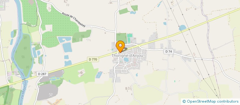 localisation de l'entreprise MONSIEUR THIERRY JANVIER  THORIGNE-D'ANJOU