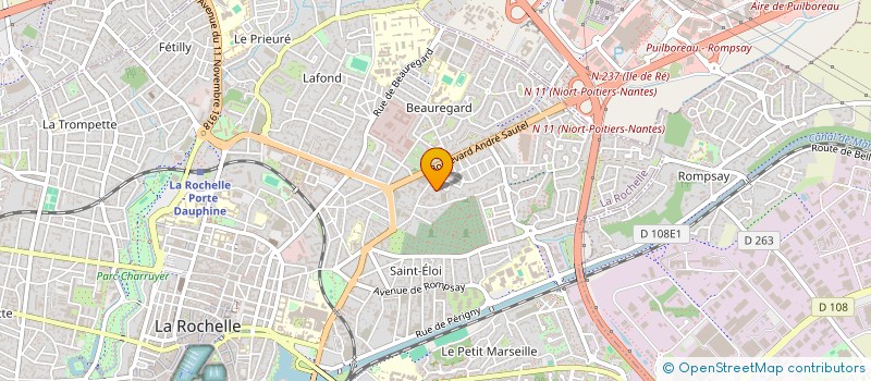 localisation de l'entreprise MONSIEUR THIERRY JAQUARD  LA ROCHELLE