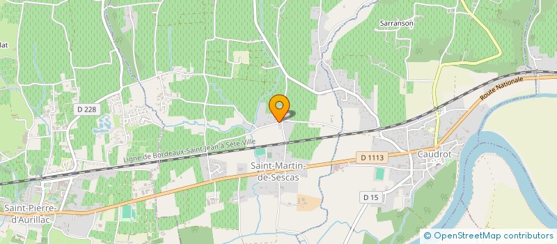 localisation de l'entreprise MONSIEUR THIERRY JAUFFRET  SAINT-ANDRE-DU-BOIS