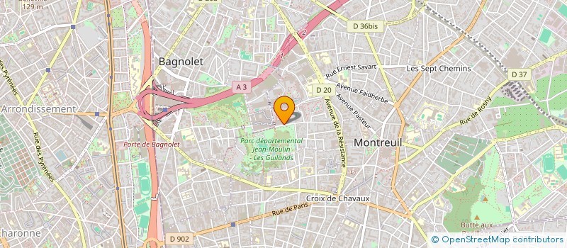 localisation de l'entreprise MONSIEUR THIERRY JEAN-FRED PAYET à MONTREUIL