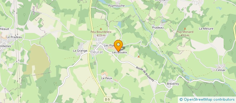 localisation de l'entreprise MONSIEUR THIERRY JEANROT  FLEURAT
