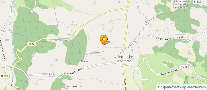 localisation de l'entreprise MONSIEUR THIERRY JEGOU  SIMORRE