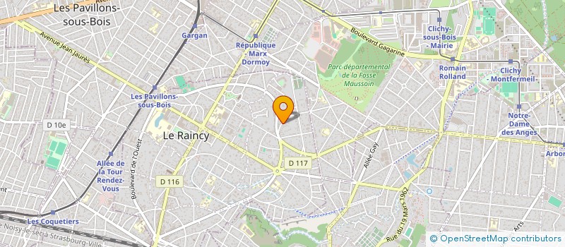 localisation de l'entreprise MONSIEUR THIERRY JEROME  LE RAINCY