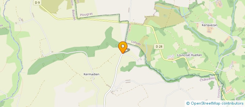 localisation de l'entreprise MONSIEUR THIERRY JEZEQUEL  BOLAZEC