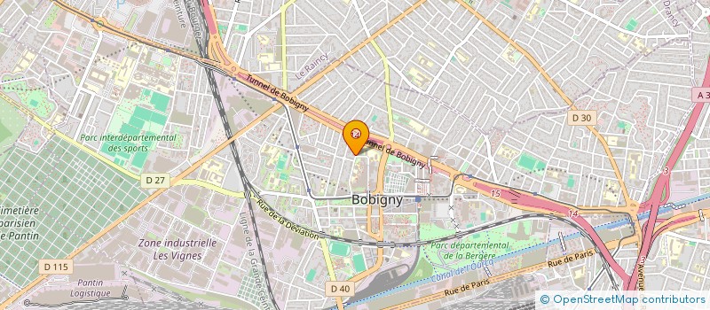 localisation de l'entreprise MONSIEUR THIERRY JOSEPHINE à BOBIGNY