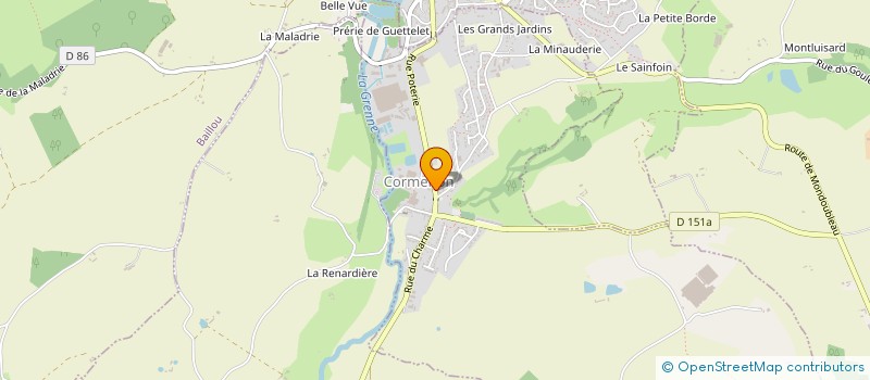 localisation de l'entreprise MONSIEUR THIERRY JOUANNEAU  CORMENON