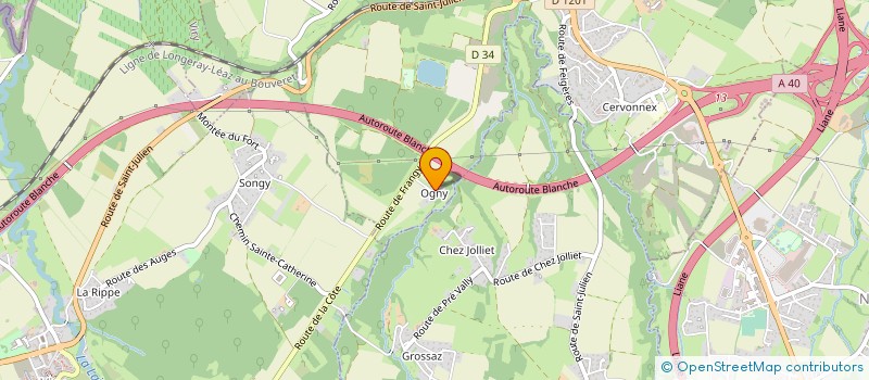 localisation de l'entreprise MONSIEUR THIERRY JOUBERT  SAINT-JULIEN-EN-GENEVOIS