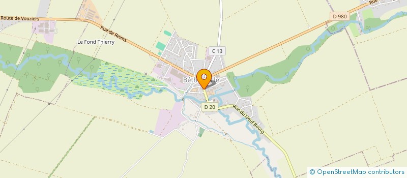 localisation de l'entreprise MONSIEUR THIERRY JOURNET  BETHENIVILLE