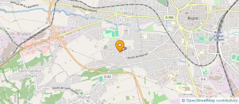 localisation de l'entreprise MONSIEUR THIERRY JOUVE  MOZAC