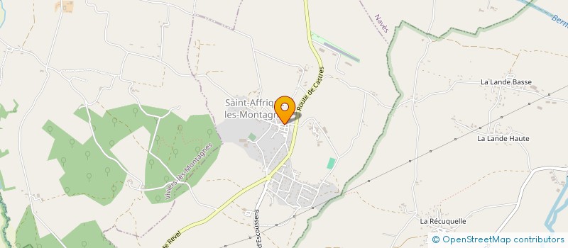 localisation de l'entreprise MONSIEUR THIERRY JUANOLE  SAINT-AFFRIQUE-LES-MONTAGNES