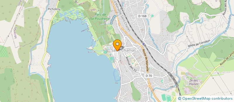 localisation de l'entreprise MONSIEUR THIERRY JUDIT  SAINT-CHAMAS