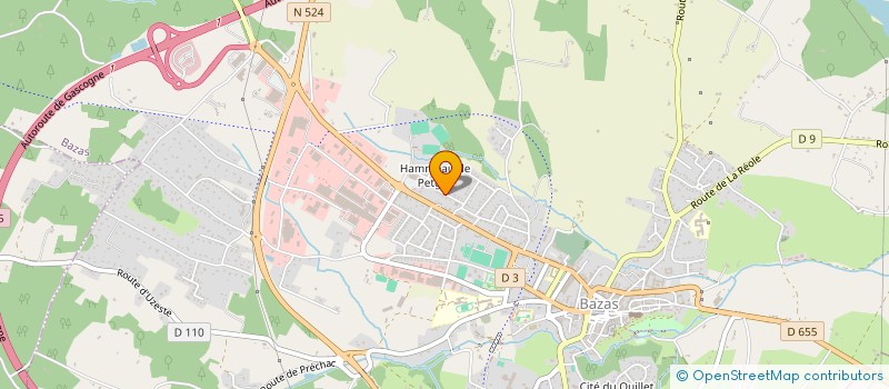 localisation de l'entreprise MONSIEUR THIERRY JUIN  BAZAS