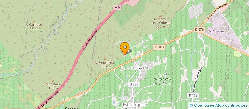 localisation de l'entreprise MONSIEUR THIERRY JUSTET  ESTEZARGUES