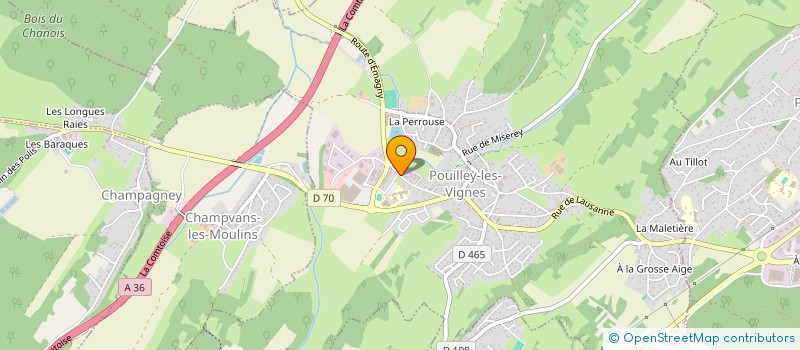 localisation de l'entreprise MONSIEUR THIERRY KAUFFMANN à POUILLEY-LES-VIGNES