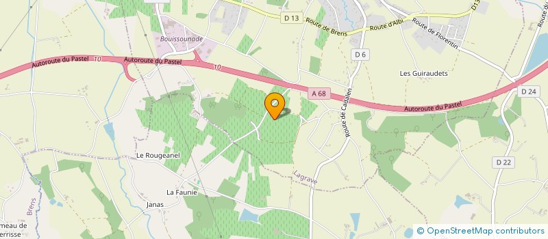 localisation de l'entreprise MONSIEUR THIERRY KERAVAL  LAGRAVE