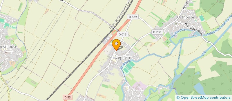 localisation de l'entreprise MONSIEUR THIERRY KERN  MATZENHEIM