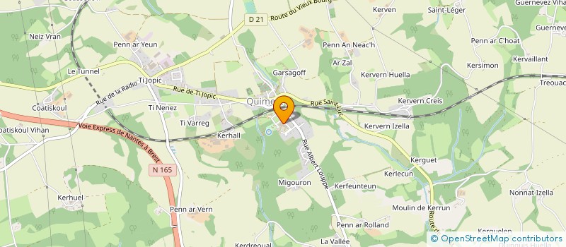 localisation de l'entreprise MONSIEUR THIERRY KERNEIS  PONT-DE-BUIS-LES-QUIMERCH