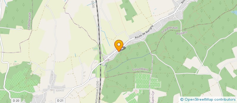 localisation de l'entreprise MONSIEUR THIERRY KLEIBER  COLOMBIERS