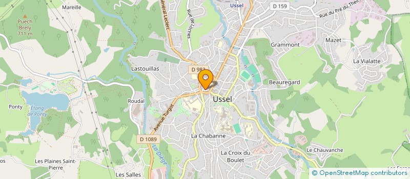 localisation de l'entreprise MONSIEUR THIERRY KOBYLARZ  USSEL