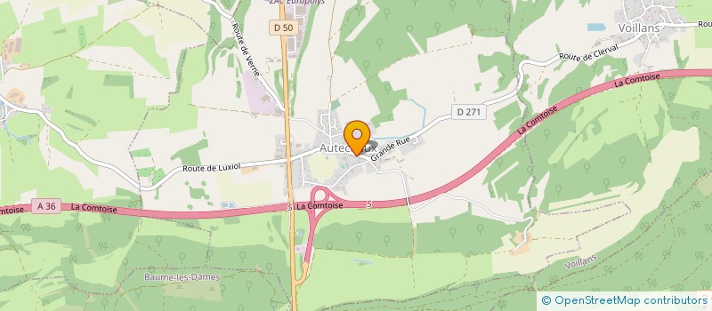 localisation de l'entreprise MONSIEUR THIERRY LABE  AUTECHAUX