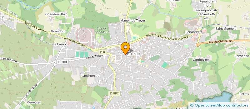 localisation de l'entreprise MONSIEUR THIERRY LABRUYERE  CROZON