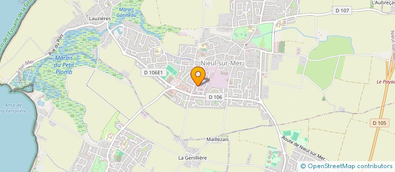 localisation de l'entreprise MONSIEUR THIERRY LACOMBE  NIEUL-SUR-MER