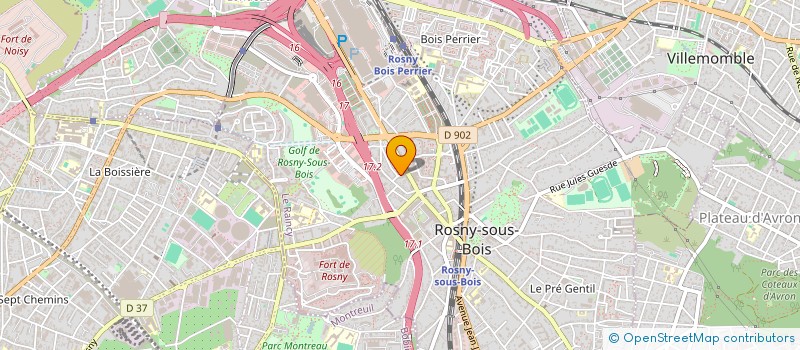 localisation de l'entreprise MONSIEUR THIERRY LACOMBE à ROSNY-SOUS-BOIS